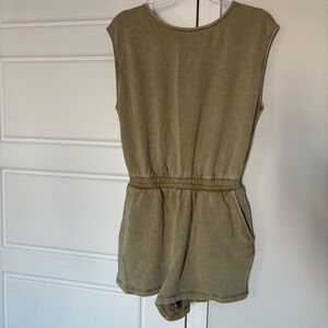 American Eagle Outfitters Olive Romper